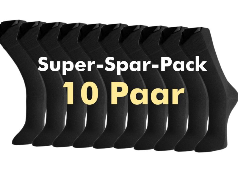 LINDNER® Super-Spar-Pack - 10 Paar Baumwollsocken Bio-Baumwolle